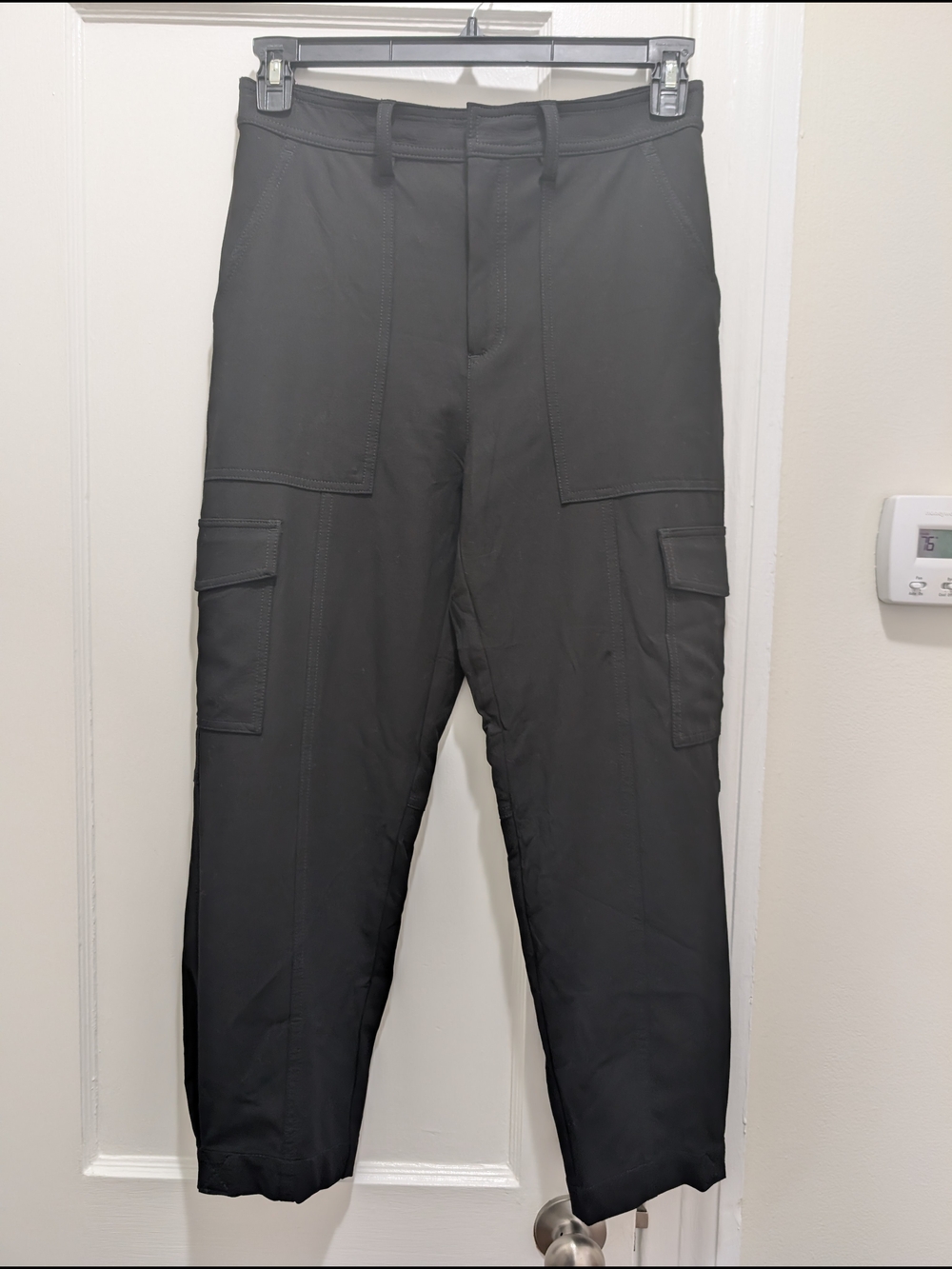 Banana Republic Tailored Black Barrel Pants With Tapered Pleat And Cuff
